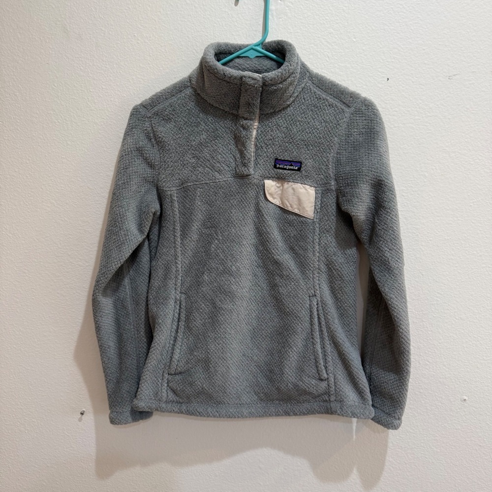 Patagonia Re-Tool Snap-T Fleece Pullover Gray XS 25442 Womens